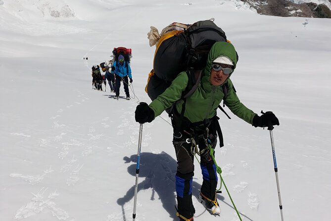 Santa Cruz Trek Peak Alpamayo 5957 m and Chopicalqui 6354 m - Climbing Alpamayo: An iconic summit