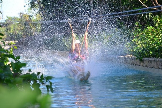 Zipline Mega Splash at Bavaro Adventure Park - The Mega Splash Cable: The Showstopper