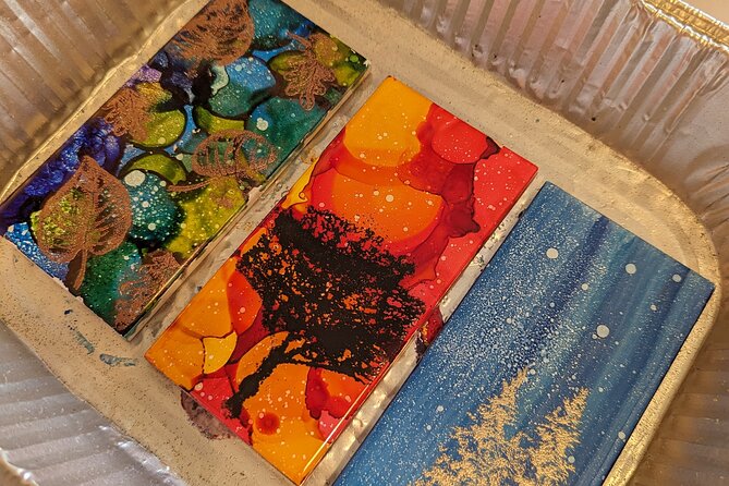 Embossed Alcohol Ink Tile in Estes Park - FAQ