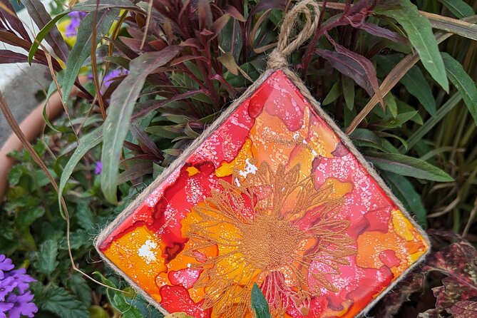 Embossed Alcohol Ink Tile in Estes Park - Key Points