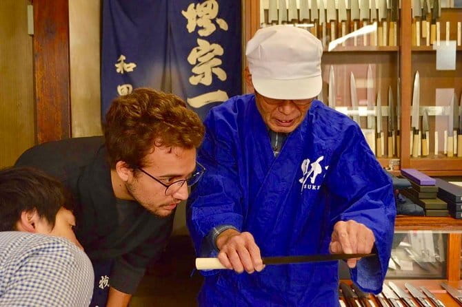 Sharpen Japanese Knives in Osaka - What’s Included and What’s Not
