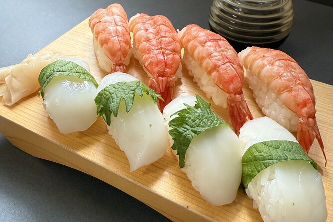 Sushi making Tokyo: 12 Pieces + Sake Ceremony & Whisk Matcha - A Closer Look at the Sushi Making Experience