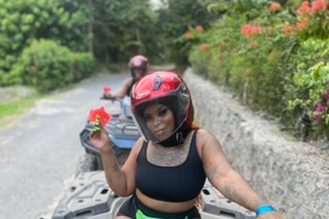 Blue Hole Secret Beach Atv riding free meal dunn river fall - Key Points