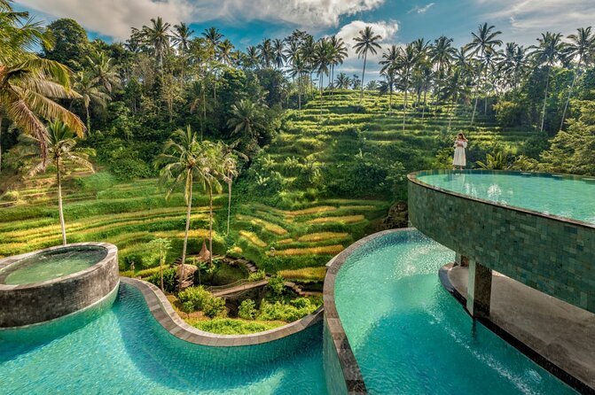 CRETYA Ubud infinity Pool + Hidden Water fall + Water Temple Tour - Exploring the Day in Detail