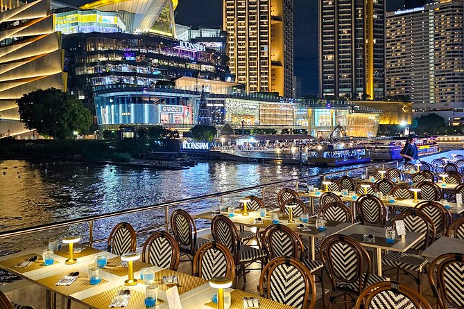 Bangkok Newest Luxury Noah Chao Phraya River Dinner Cruise - The Views: Nighttime Bangkok from the River