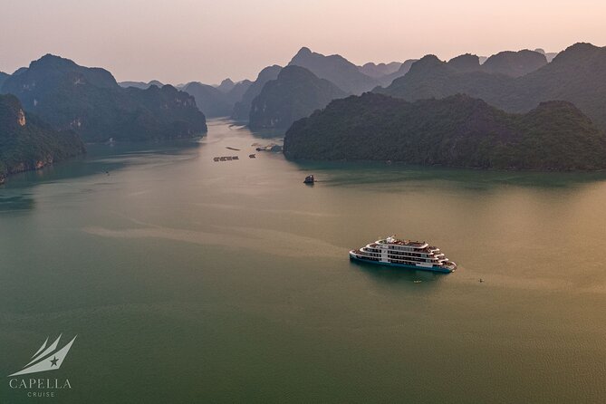 Capella Cruise Halong Bay 2Day/1 Night 6 Star Cruise All Included - Day 1: Discovering Halong Bay and Bai Tu Long Bay  