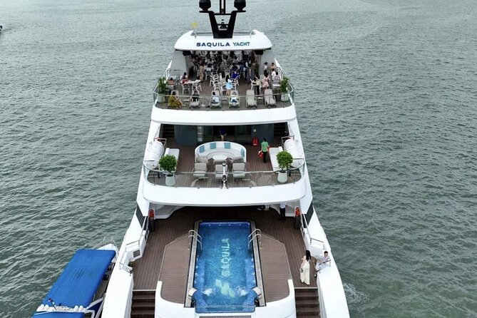 Enjoying the view of Halong City from the Super Yatch - FAQ