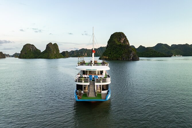 Halong Bay VIP Cruise from Hanoi  Kayak, Cave Discovery & Party - Island Time: Hiking and Swimming at Ti Top Island