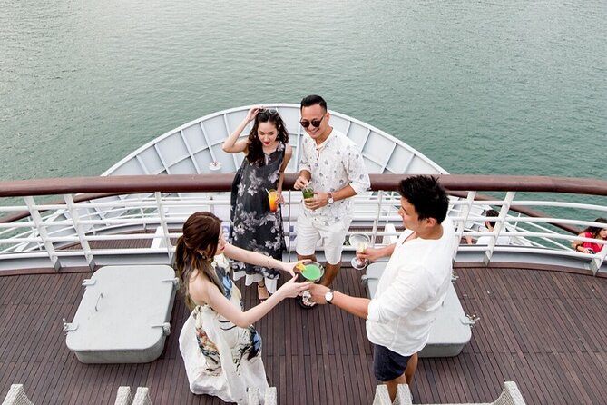 Hanoi : Halong Bay Luxury Cruise with Swim, Kayak, Caves & Party - Active & Social: Kayaking, Swimming & the Sunset Party