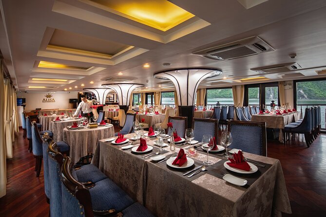 Hanoi: 2-Day Halong Bay Luxury Escape on Alisa Premier Cruise - Detailed Breakdown of the Itinerary