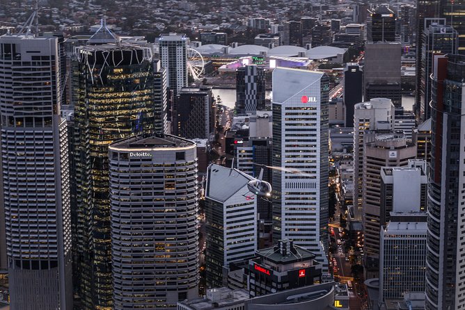 Brisbane City - Private Helicopter Sunset Flight - 25min - Experience Brisbane from the Skies: A Private Sunset Helicopter Flight