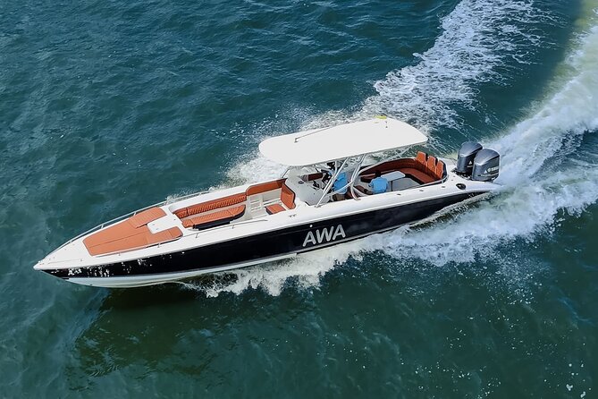 8-hour private tour in a luxurious and fast 41' AWA boat - Private 8-Hour Tour in a Luxurious 41 AWA Speedboat: An Authentic Caribbean Escape