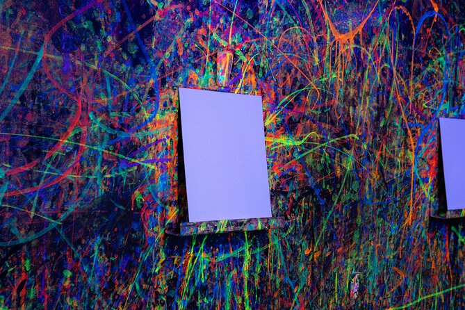 Neon Paint, Backlight-lit, Splatter Room Experience XL - What Makes It Special