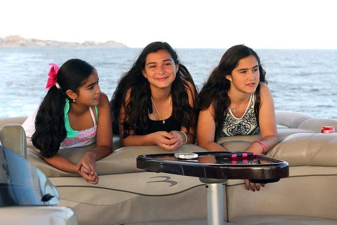 Private Customized Tritoon Boat rental, Snorkeling, Sunset. - Key Points