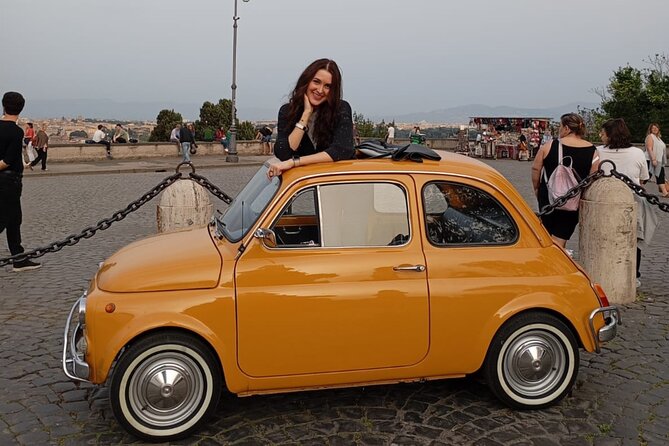 Private: 3 hours panoramic tour of Rome aboard a vintage Fiat 500 - Discover Rome in a Unique Way: A Vintage Fiat 500 Tour