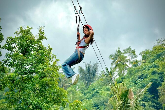 Bali Ubud Zipline, Monkey Forest and Waterfall Adventure - Key Points