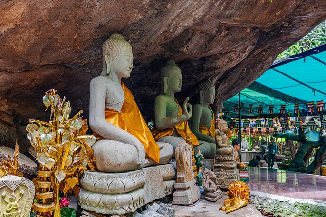 Siem Reap Full-Day Private Kulen Waterfall & 1000 Lingas Tour - The Reclining Buddha: A Majestic Carving