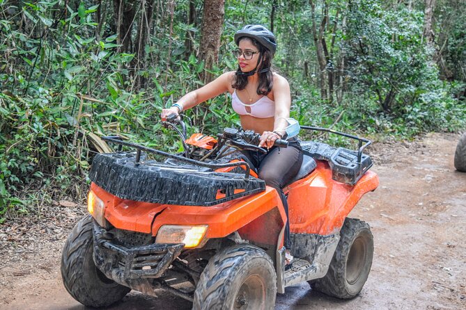 Drive an Atv shared, swim in a Cenote and ziplines in the Cancun - FAQ