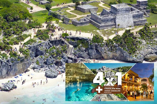 Tulum and Coba 4x1 with Cenote, Playa del Carmen, Mayan Village All Inclusive Tour - Deep Dive into the Value