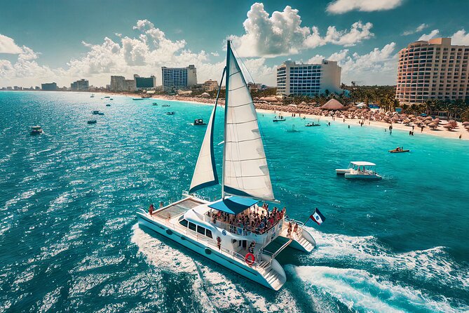 Luxury Catamaran to Isla Mujeres, Snorkeling, Buffet and Ice Bar - Good To Know