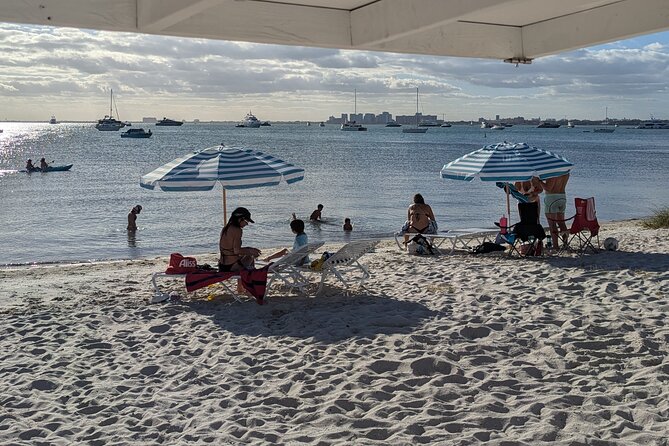 Miami Chair and Umbrella Package on Biscayne Bay - Rickenbacker Causeway Beach: The Main Attraction  