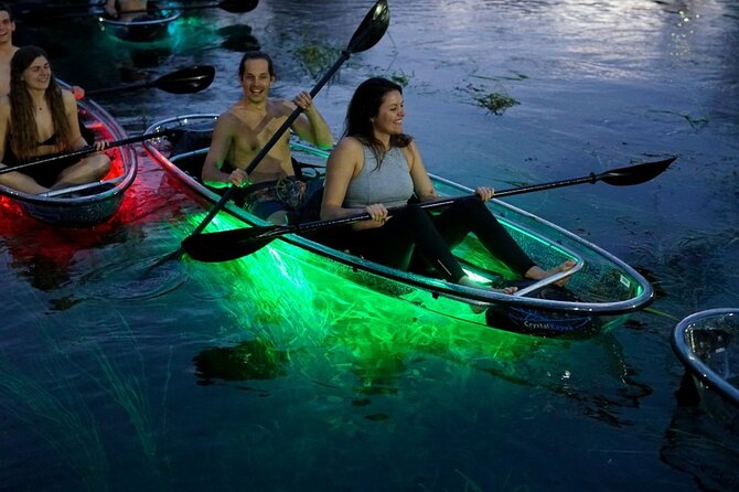LED Glow in the Dark Clear Kayak or Clear Paddleboard in Paradise - An In-Depth Look at the LED Night Paddle Tour