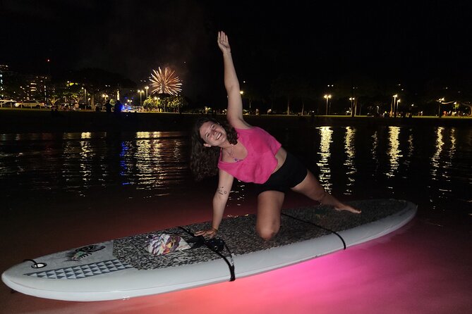 Night SUP Yoga and Fireworks at Magic Island - Key Points