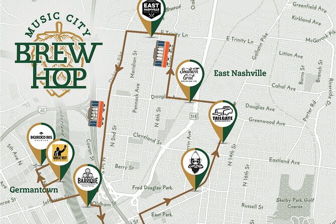Brewery Hop-On Hop-Off Trolley Tour of Nashville - Key Points