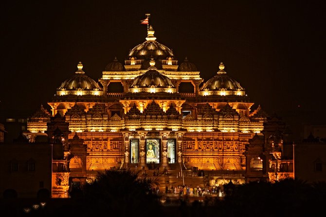 Private Evening Tour of Akshardham Temple with Musical Fountain Show - Key Points