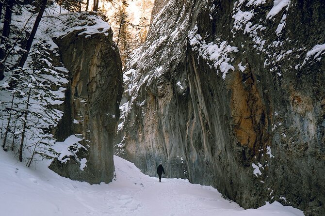 Majestic Grotto Canyon Ice Walk tour from Banff Calgary Canmore - Transportation, Duration, and Group Size