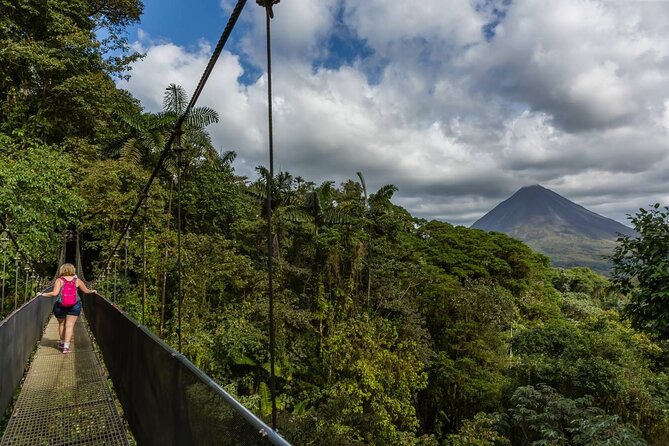 Arenal Hanging Bridges, Volcano Hike & Hotsprings Tour with Lunch - Key Points