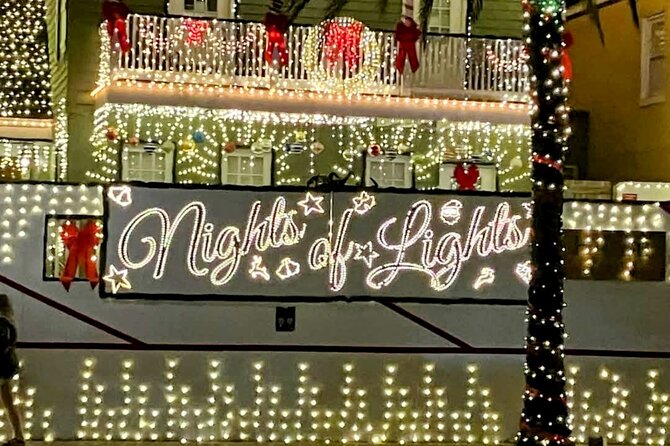 Private Electric Golf Cart Nights of Lights Tour up to 12 people - Key Points