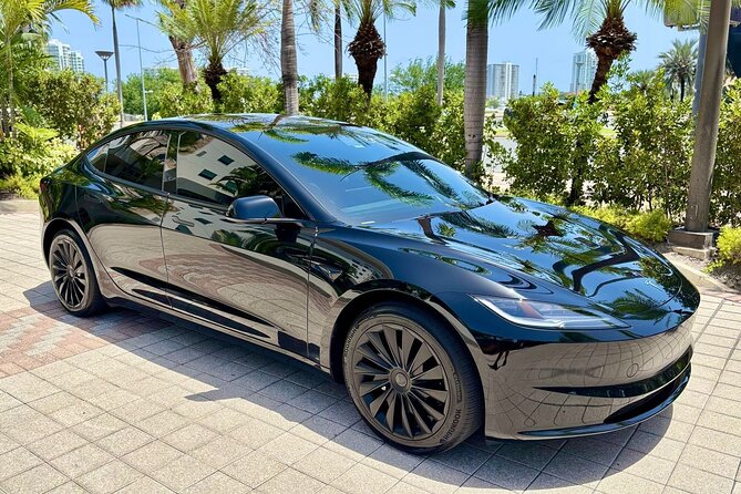 Puerto Rico Island Wide Private Transfers, Tesla 3 Luxury Sedan. - Key Points