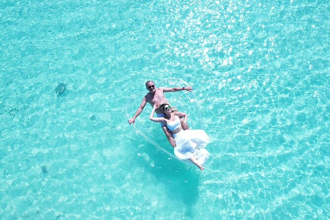 Heart shape Clear Kayak Drone shoots - Value and Booking