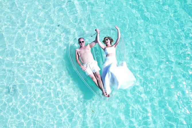 Heart shape Clear Kayak Drone shoots - Heart Shape Clear Kayak Drone Shoots: A Unique Photo Experience in Turks and Caicos